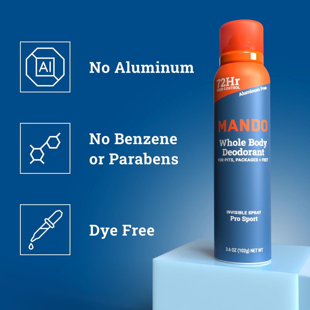 Mando Dermatologist-tested label indicating skin-friendly use.