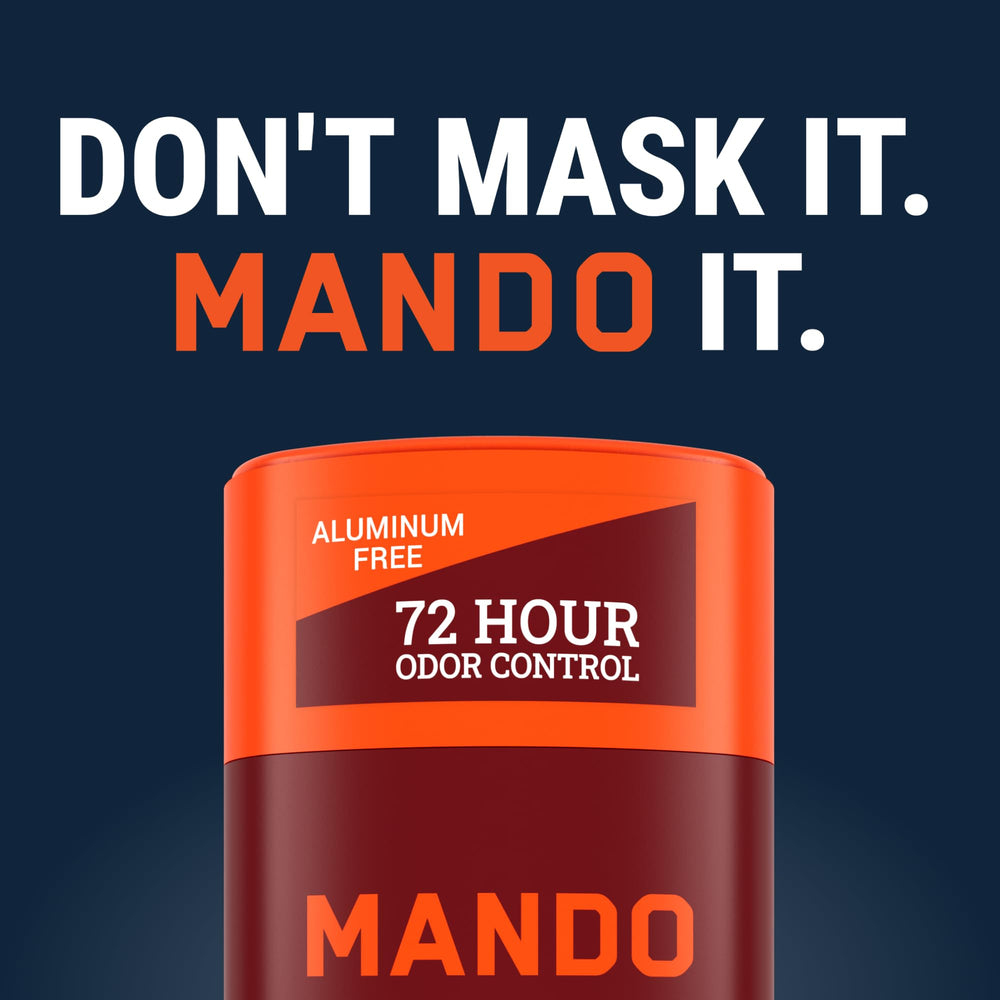 Mando Bourbon Leather back view container showing portable size and travel-friendly design.