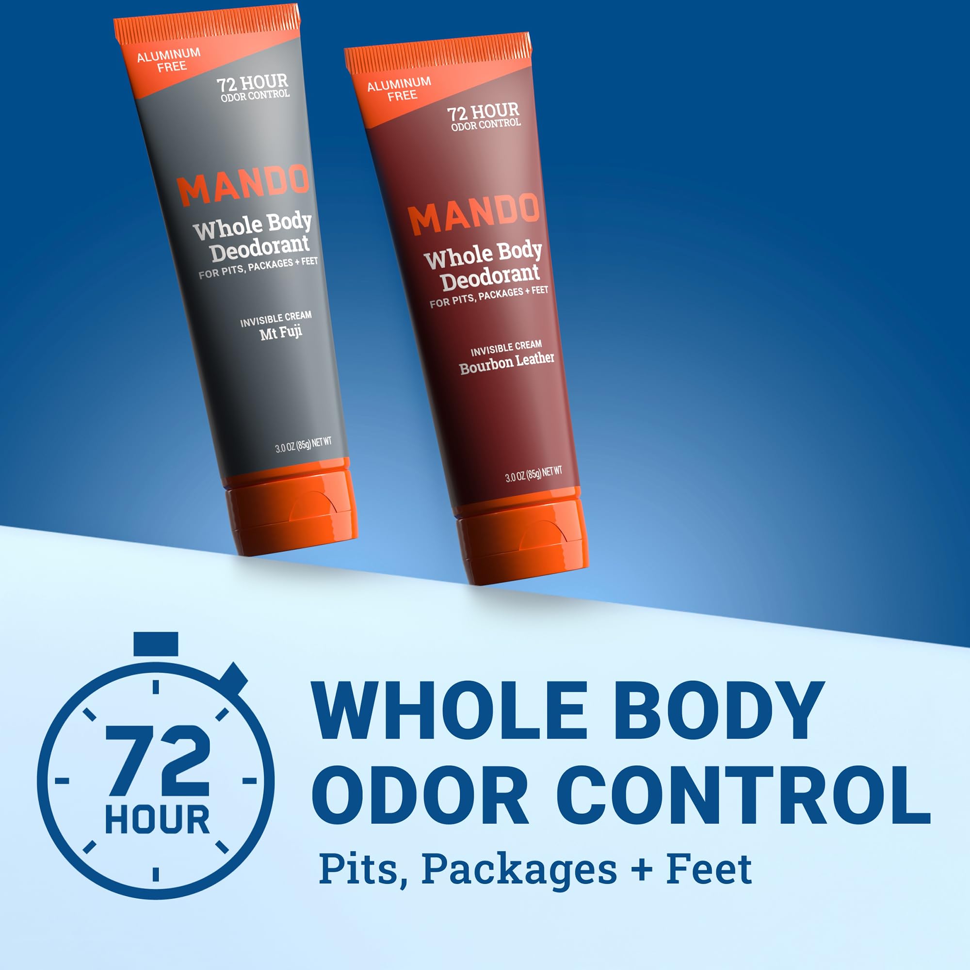 Mando Bourbon Leather scent bottle close-up for premium odor protection.