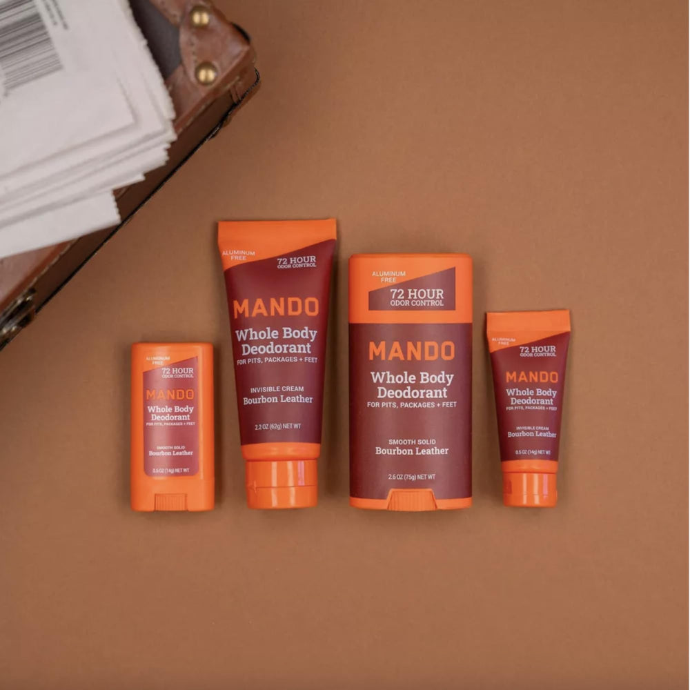 Mando creamy deodorant swatch underarm skin