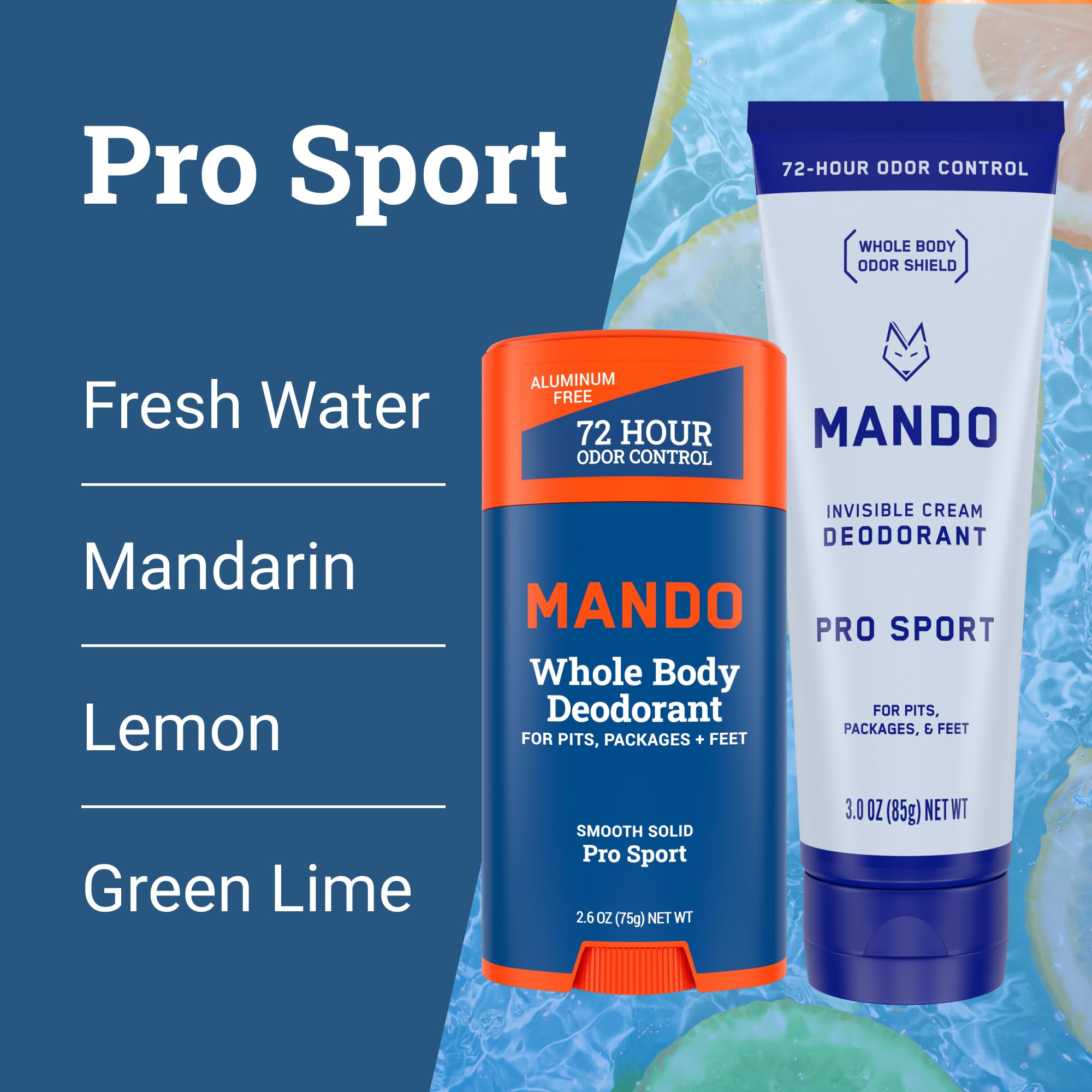 Mando creamy texture close-up shows smooth, non-sticky application