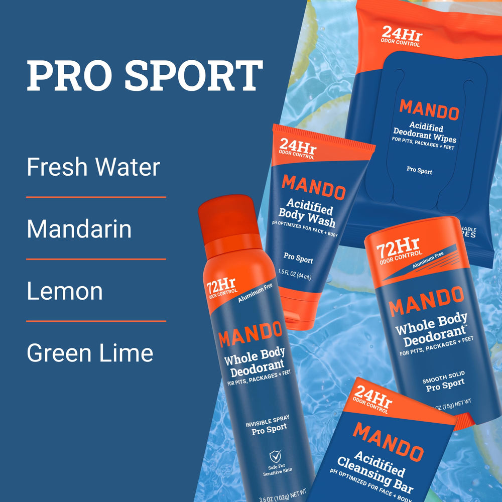 Mando deodorant wipes deliver portable refreshment on the go.