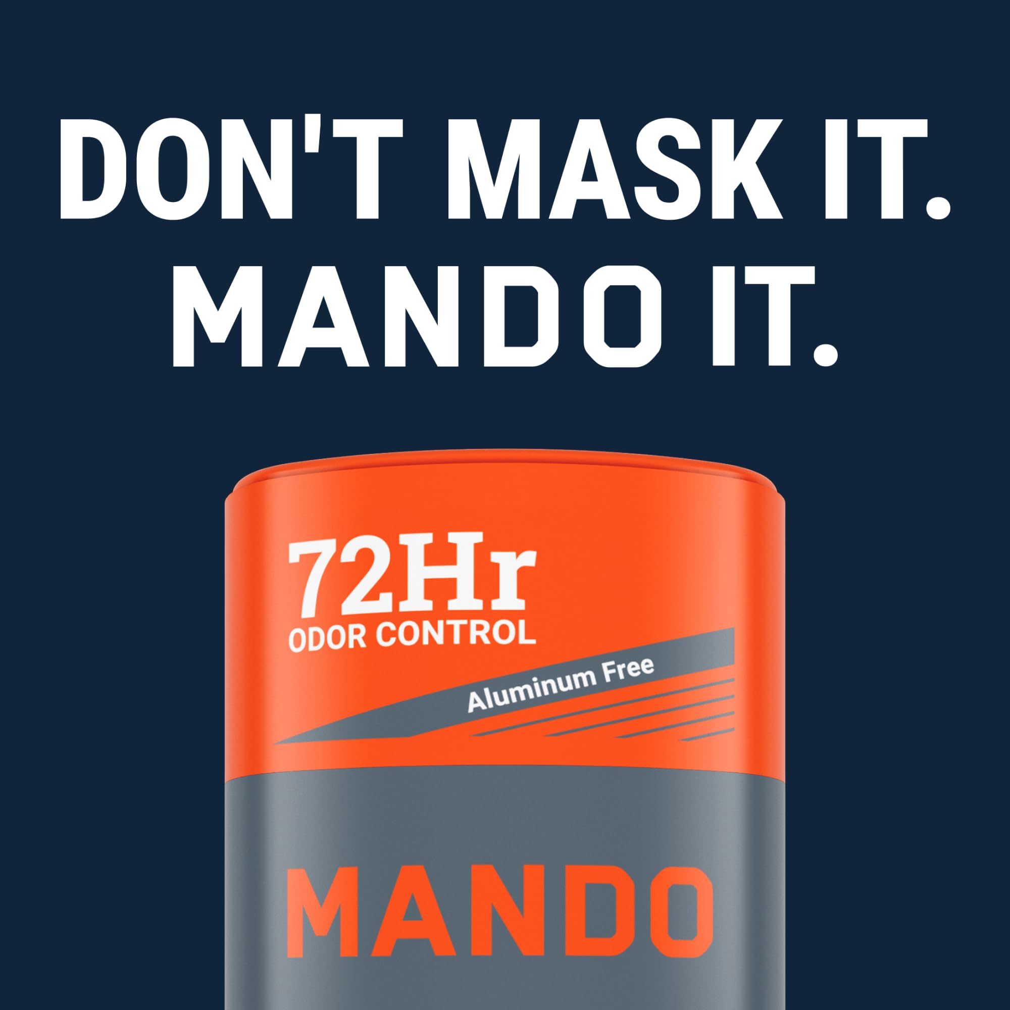 Dermatologist-tested Mando label, aluminum- and baking soda-free