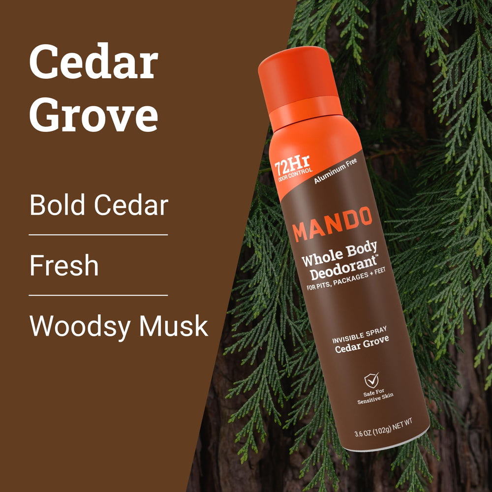 Dermatologist-tested Mando formula labeled for sensitive skin.