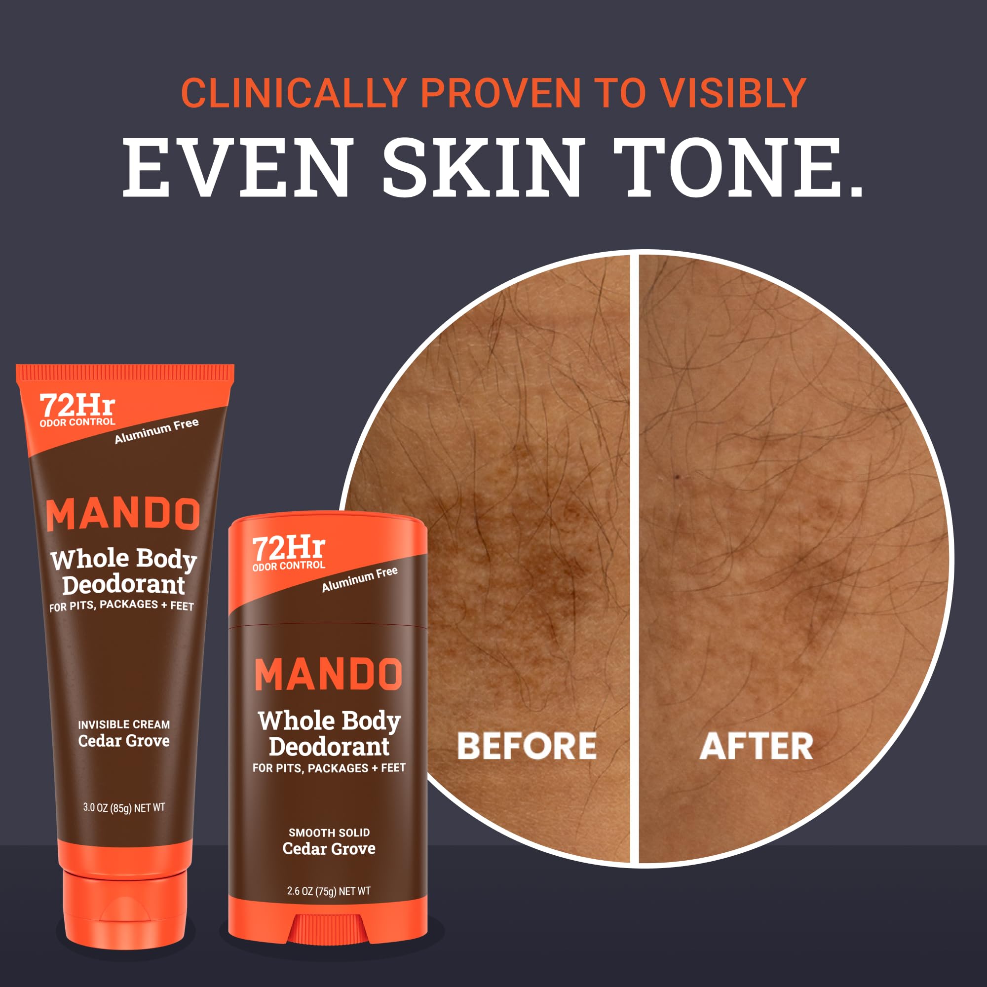 Mando hypoallergenic skin-safe deodorant for sensitive skin