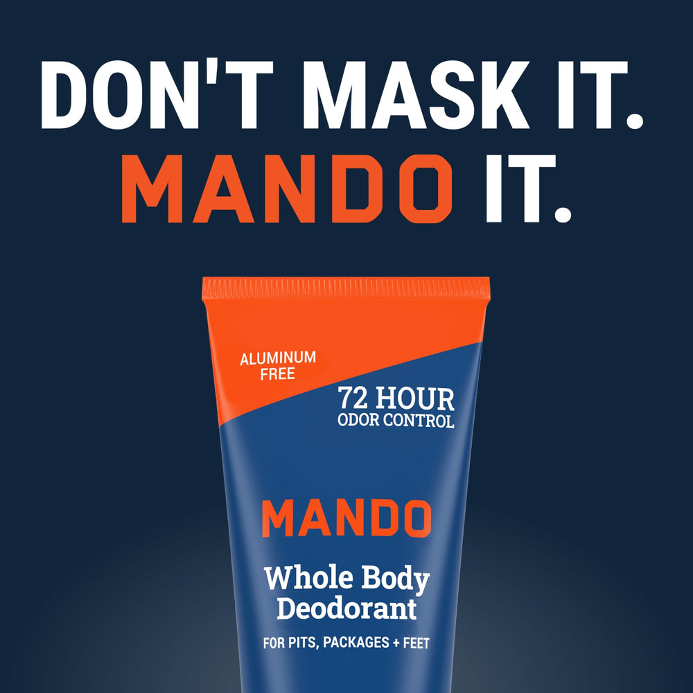 Mando mini deodorant set for travel and on-the-go freshness.