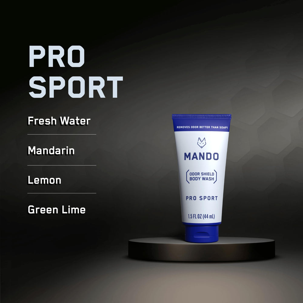 Mando Mini pack of four tubes for travel and daily use.