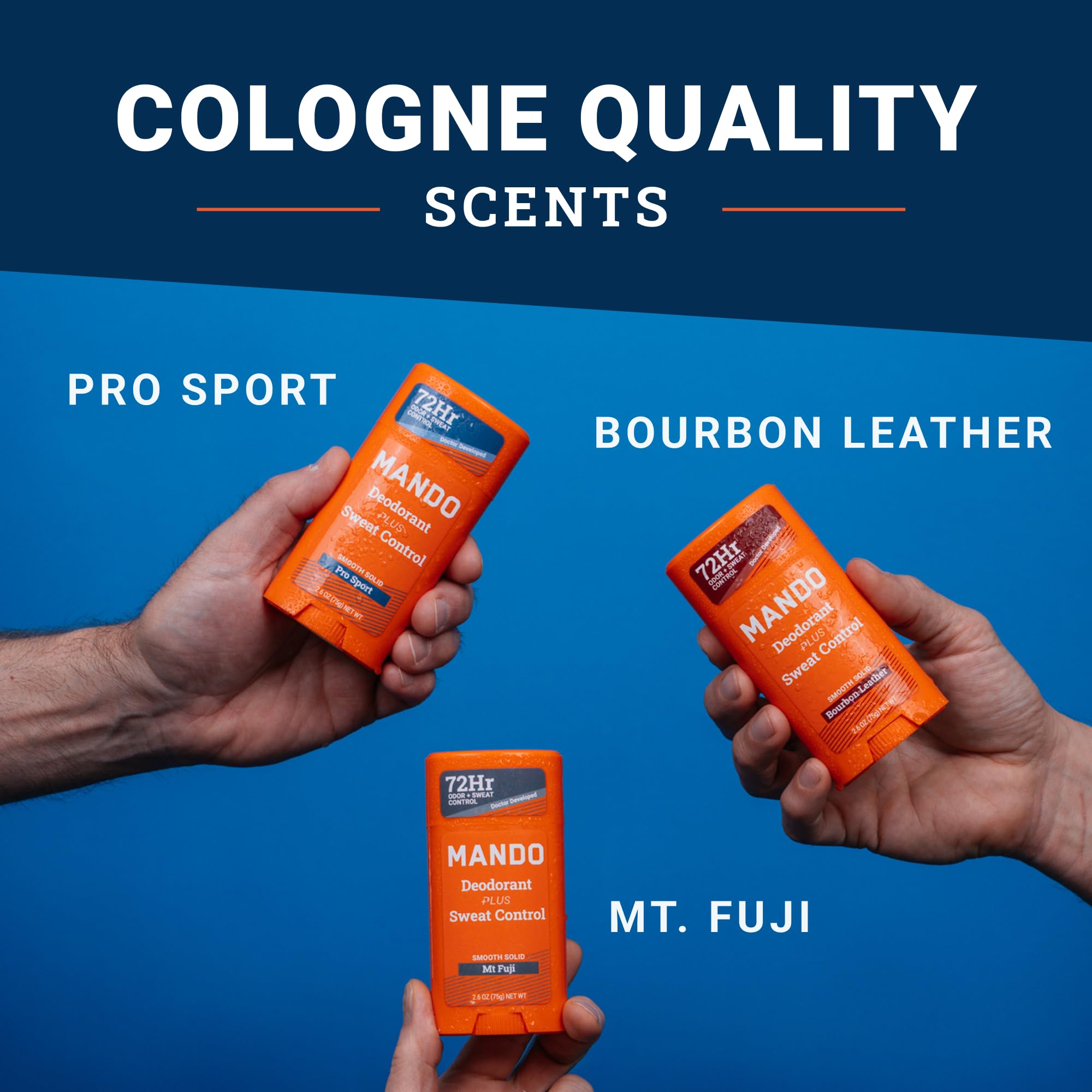 Mando Mt Fuji packaging signals premium three-pack for active days.