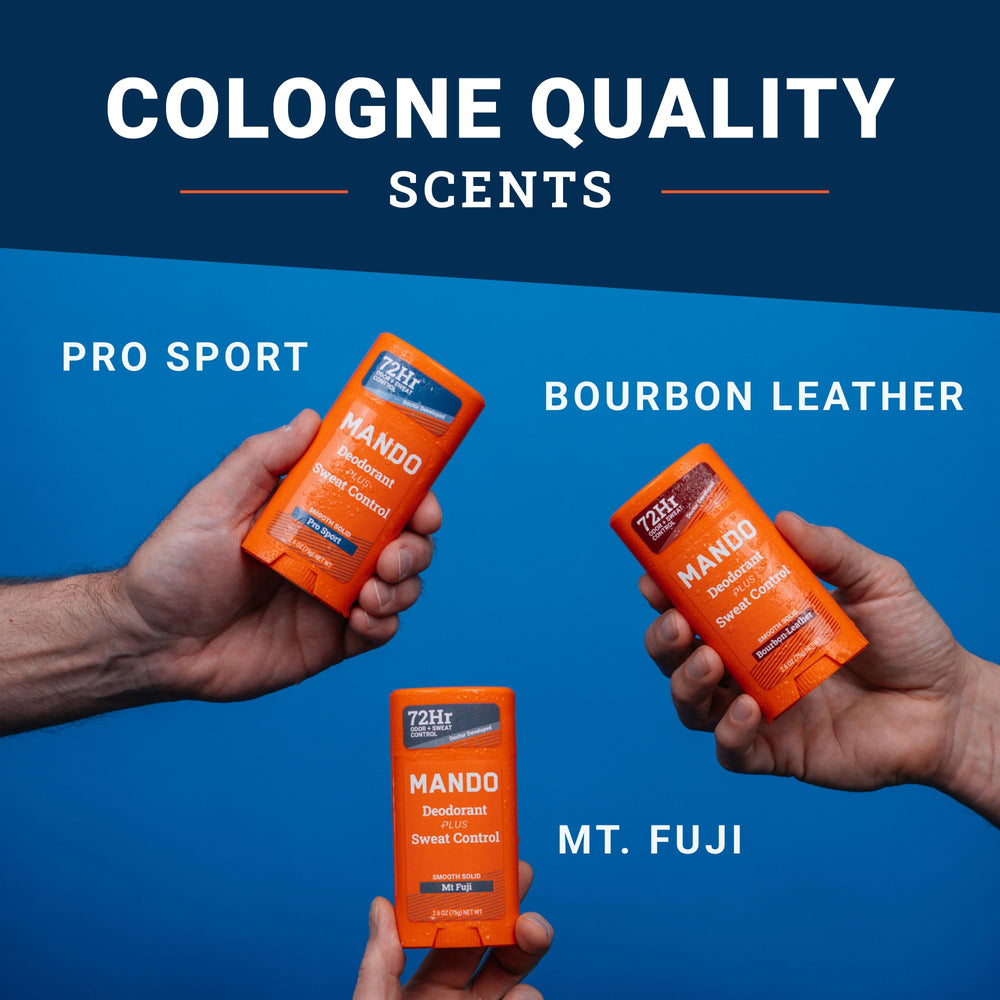 Mando Mt Fuji packaging signals premium three-pack for active days.