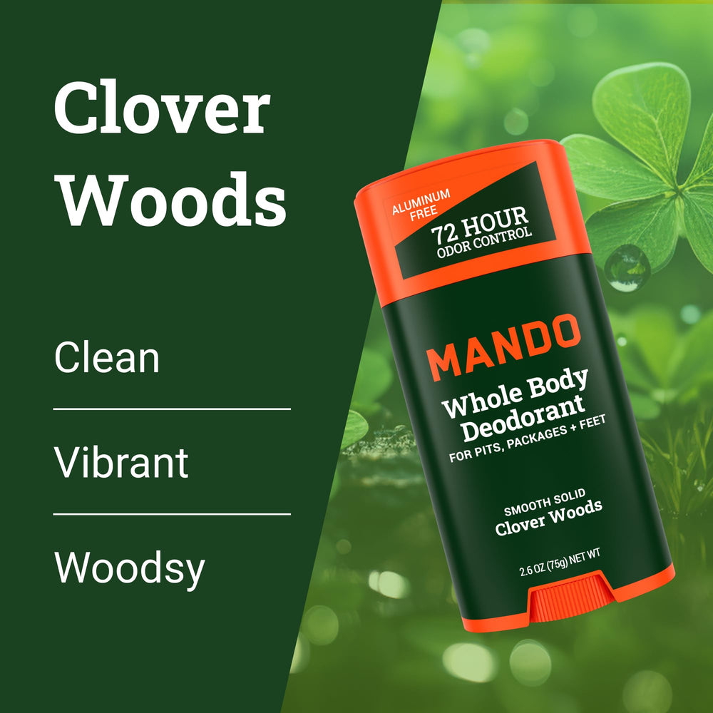 Mando odor-control science image illustrates preodorant effect for lasting freshness.