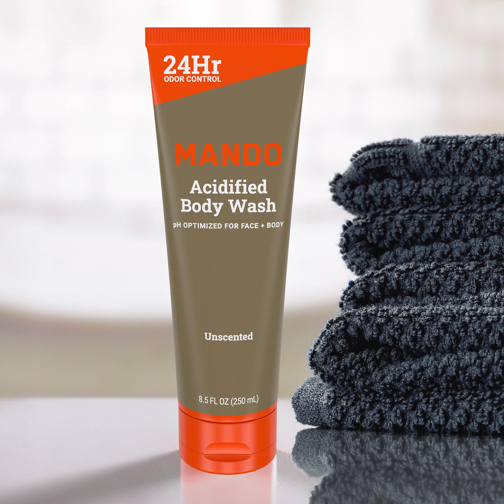 Mando Odor Shield ingredients icon highlights SLS-free and parabens-free