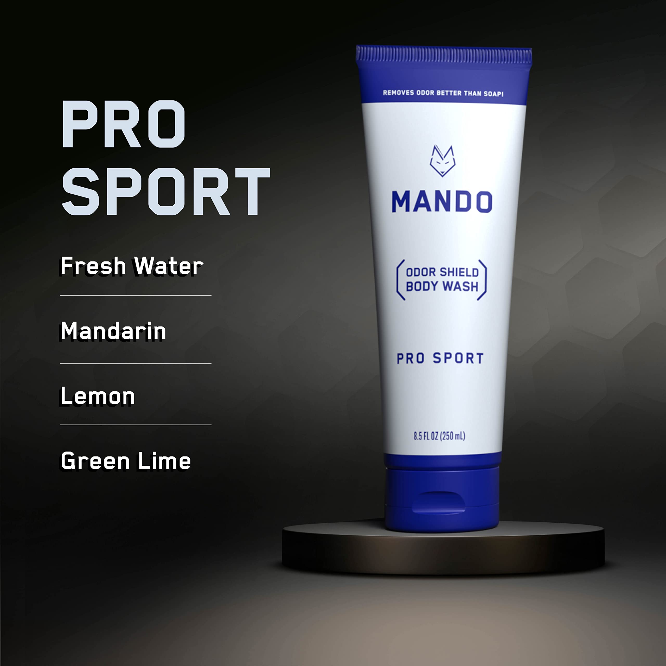 Mando Odor Shield pump dispenser for easy shower application