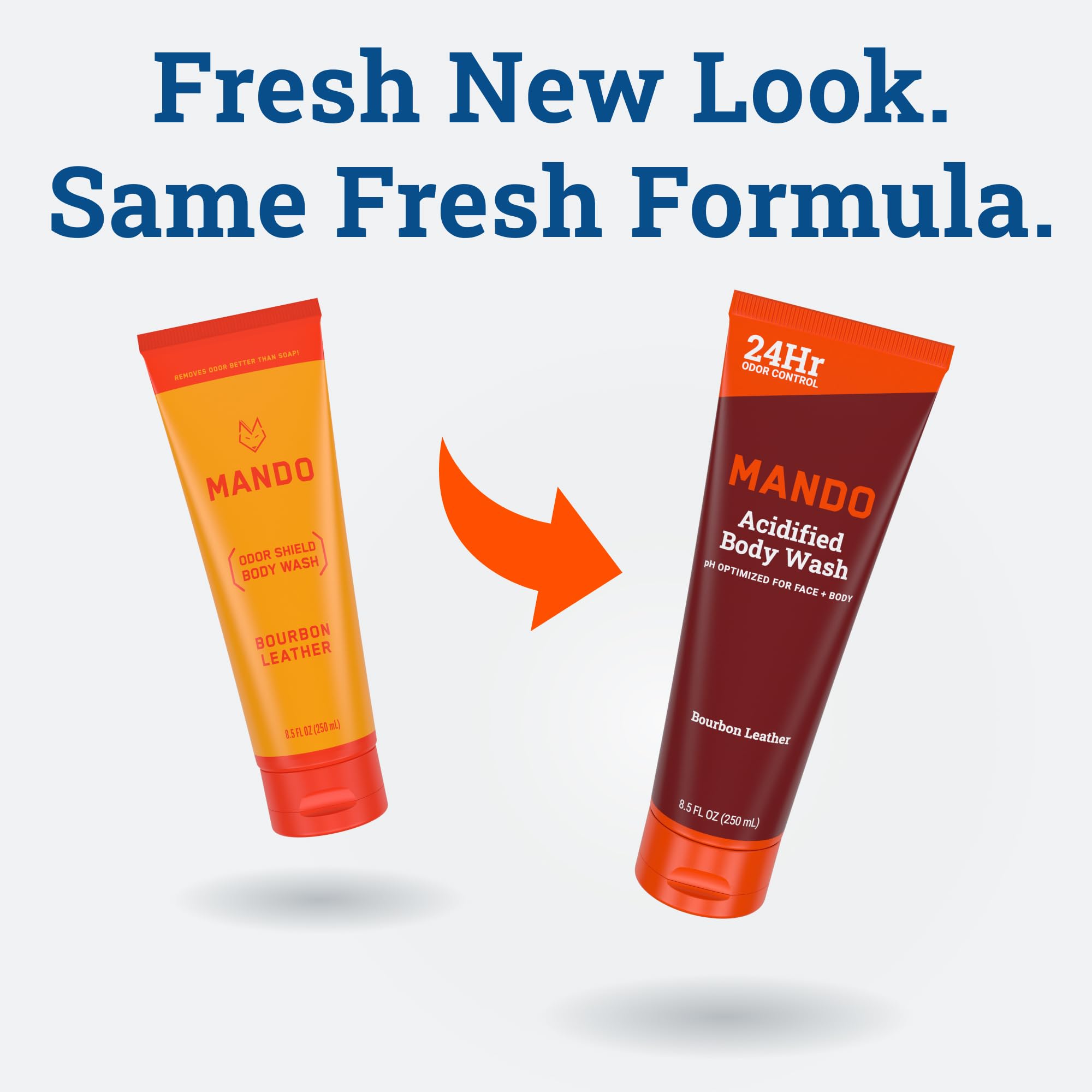 Mando Odor Shield foamy lather showing rich cleansing experience