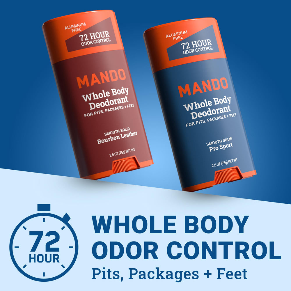Mando Pro Sport deodorant stick front view for everyday freshness and performance