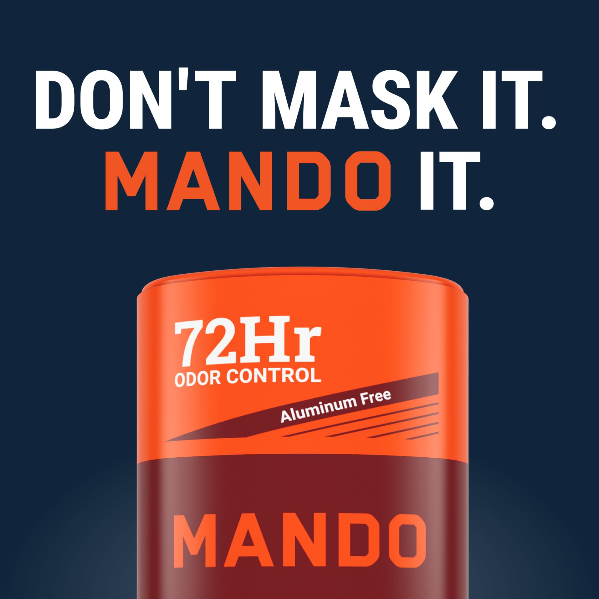 Mando skin-safe odor prevention close-up for daily confidence