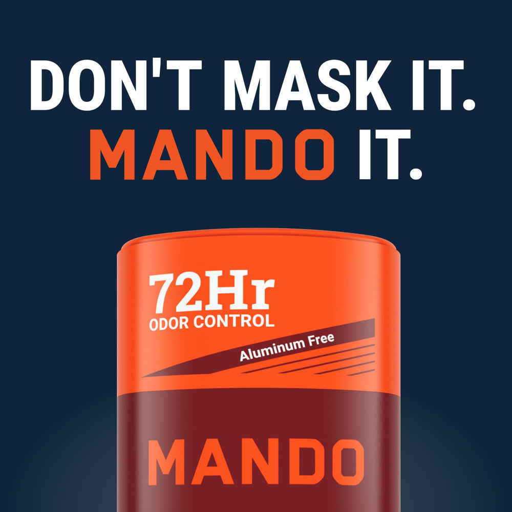 Mando skin-safe odor prevention close-up for daily confidence