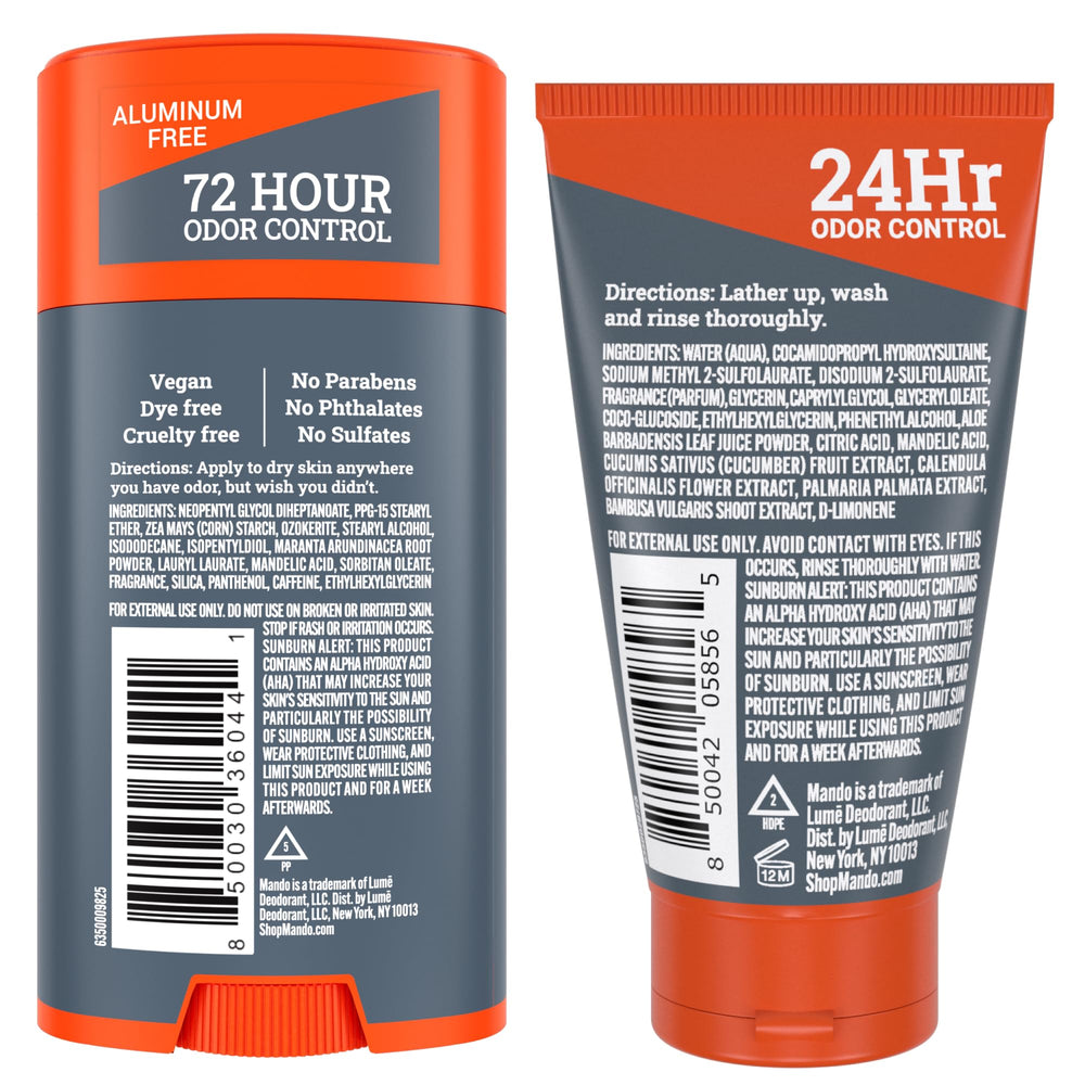 Mando Smooth Solid Stick packaging shown for quick, confident everyday use.