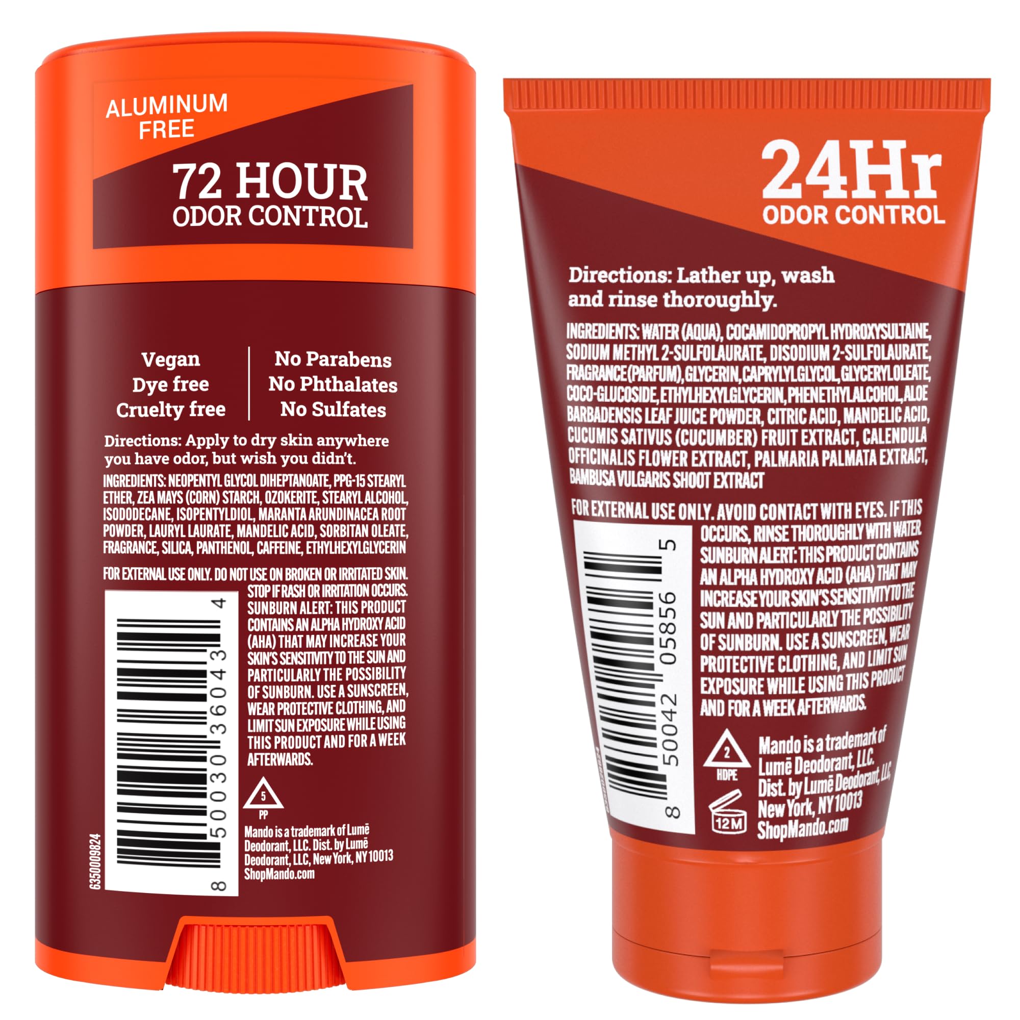 Mando Smooth Solid Stick application demonstrates easy glide and odor control.