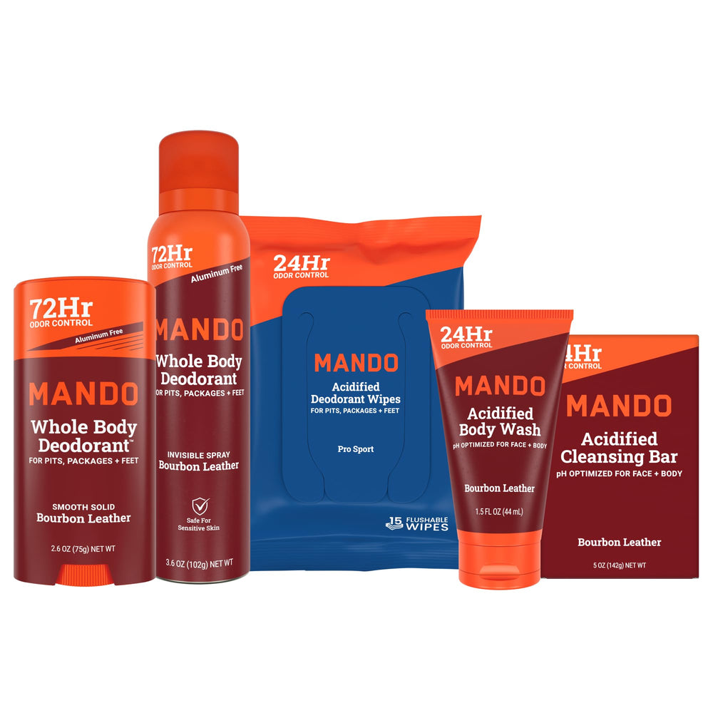 Mando solid stick 2-6oz in action for daily odor control