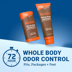 Mando solid stick used underarm for all-day protection