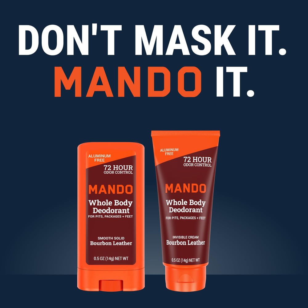 Mando travel-kit with Bourbon Leather duo ready for trips.