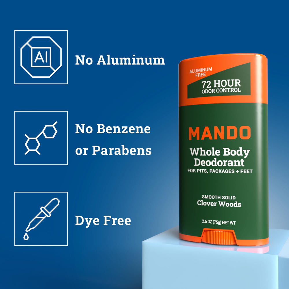 Mando application close-up highlights smooth texture for easy use.