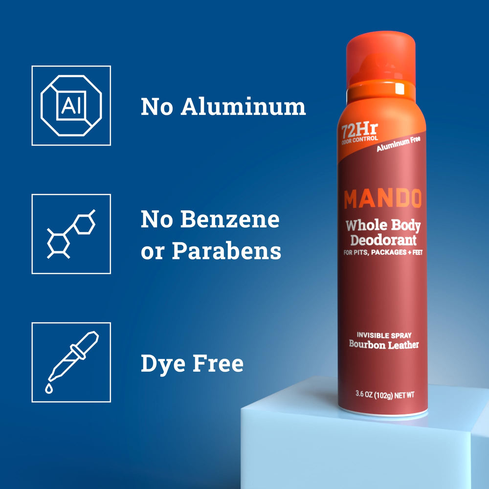 Aluminum-free and benzene-free Mando deodorant.