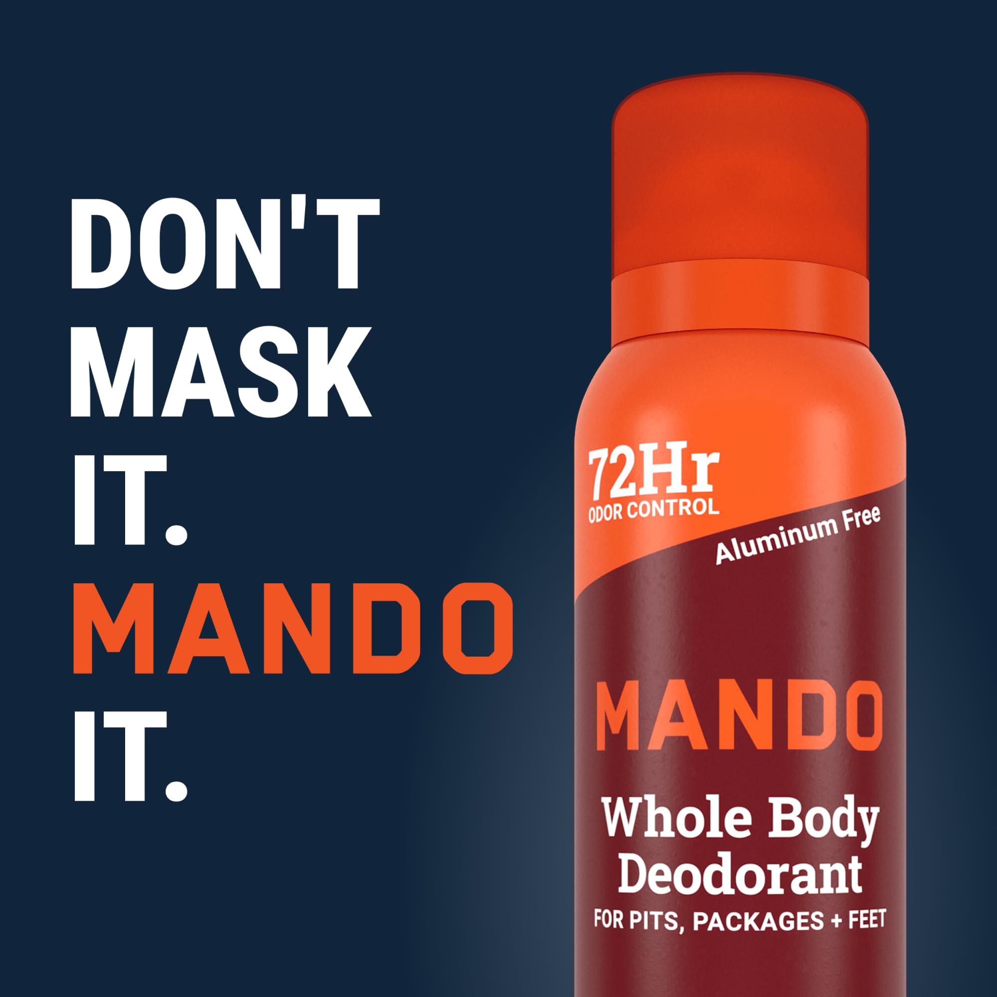 Two cans of Mando Bourbon Leather deodorant ready to travel.