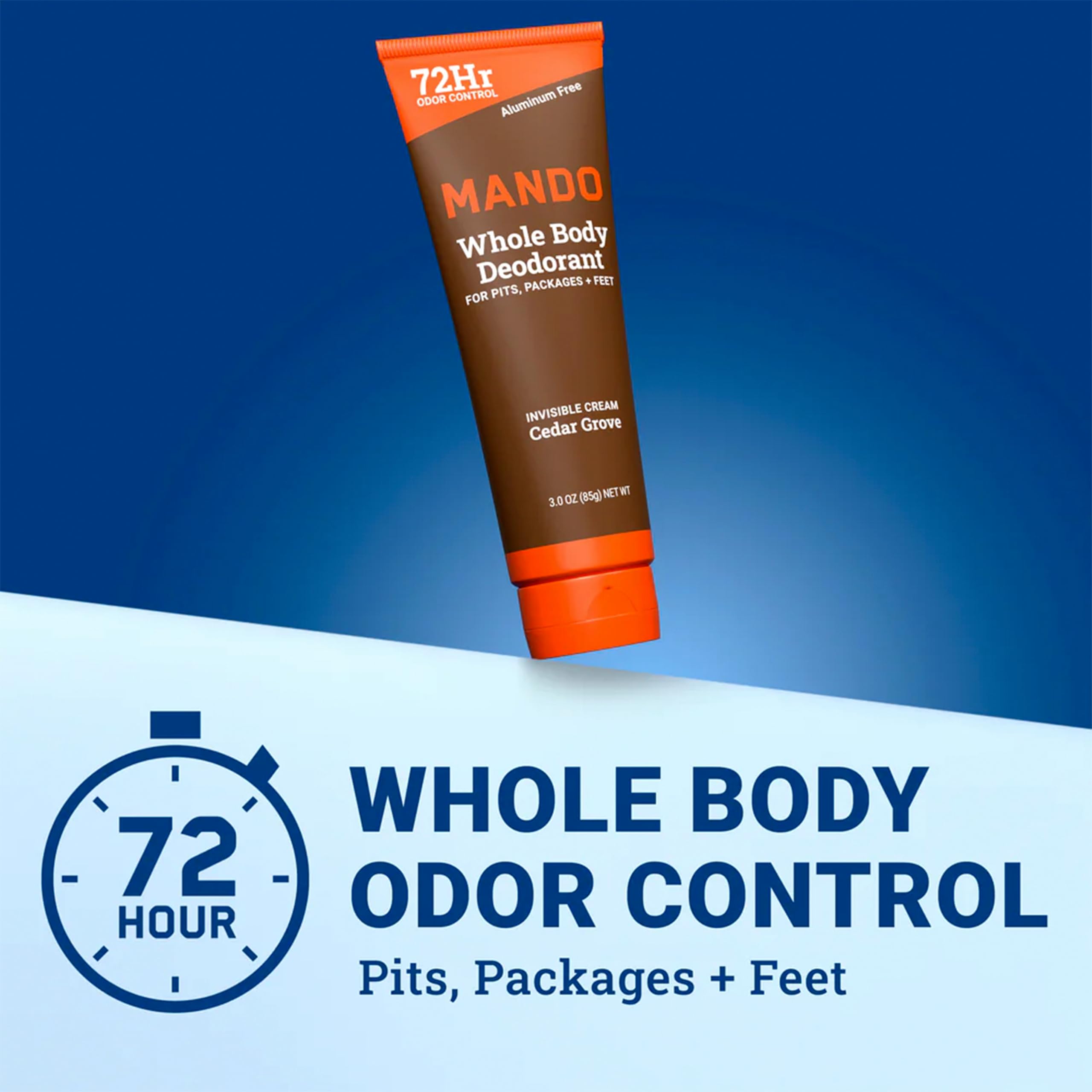 Mando Cedar Grove label emphasizes hypoallergenic, clean formula.