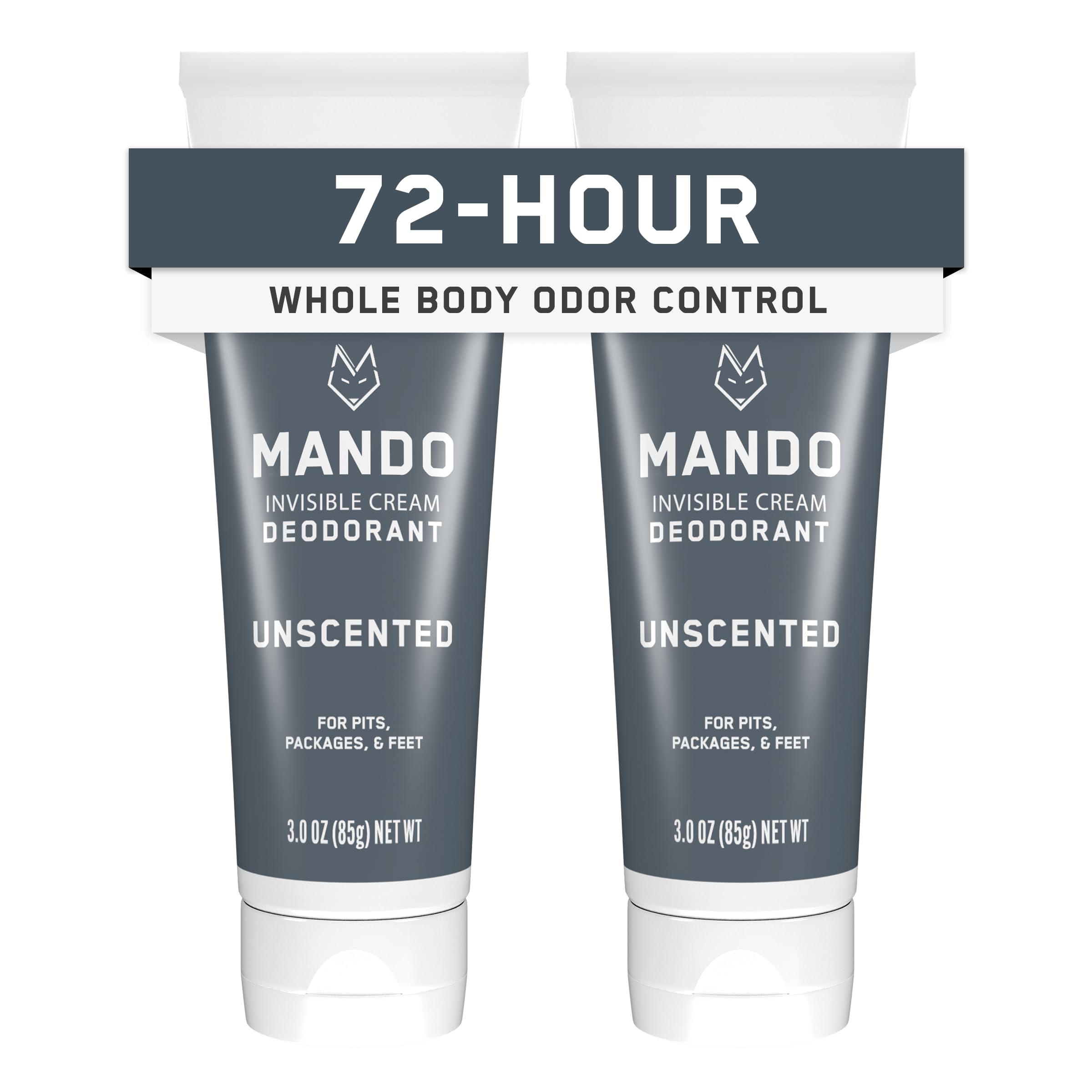 Mando Whole Body Deodorant on pits provides long-lasting odor protection.