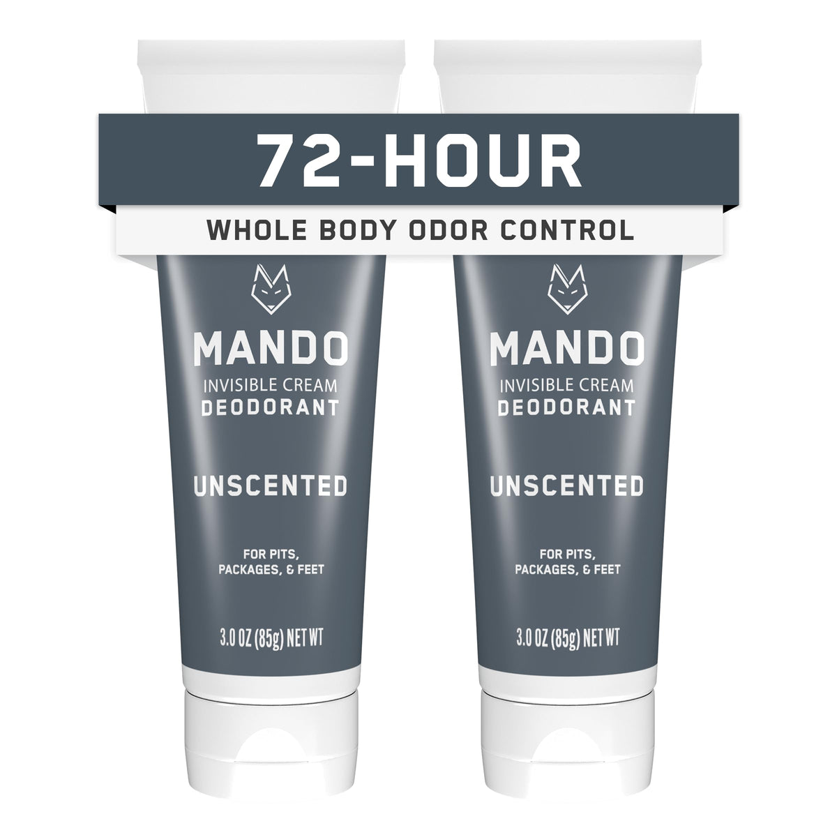 Mando Whole Body Deodorant on pits provides long-lasting odor protection.