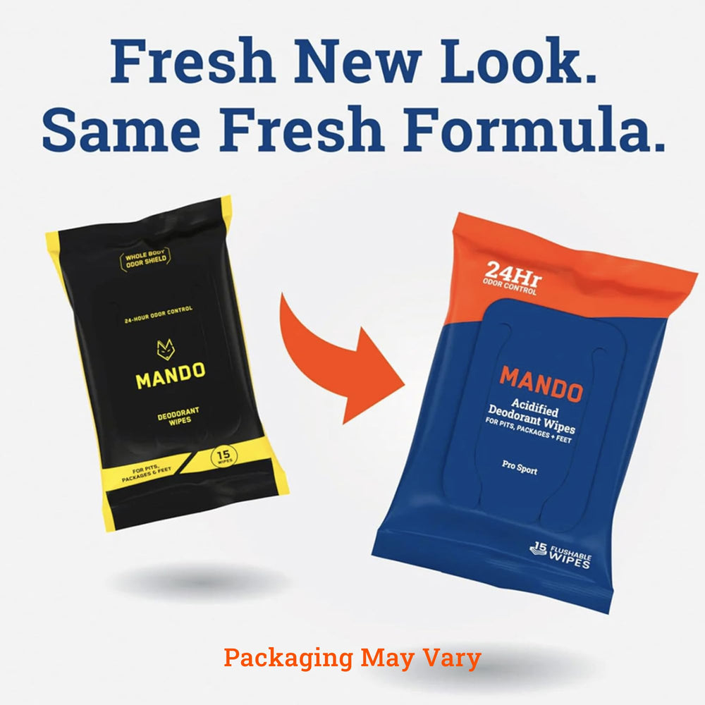 Mando wipes pack open for convenient travel use