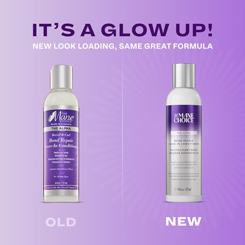 Applying The Mane Choice Alpha Recoil Leave-In through curls for defined waves