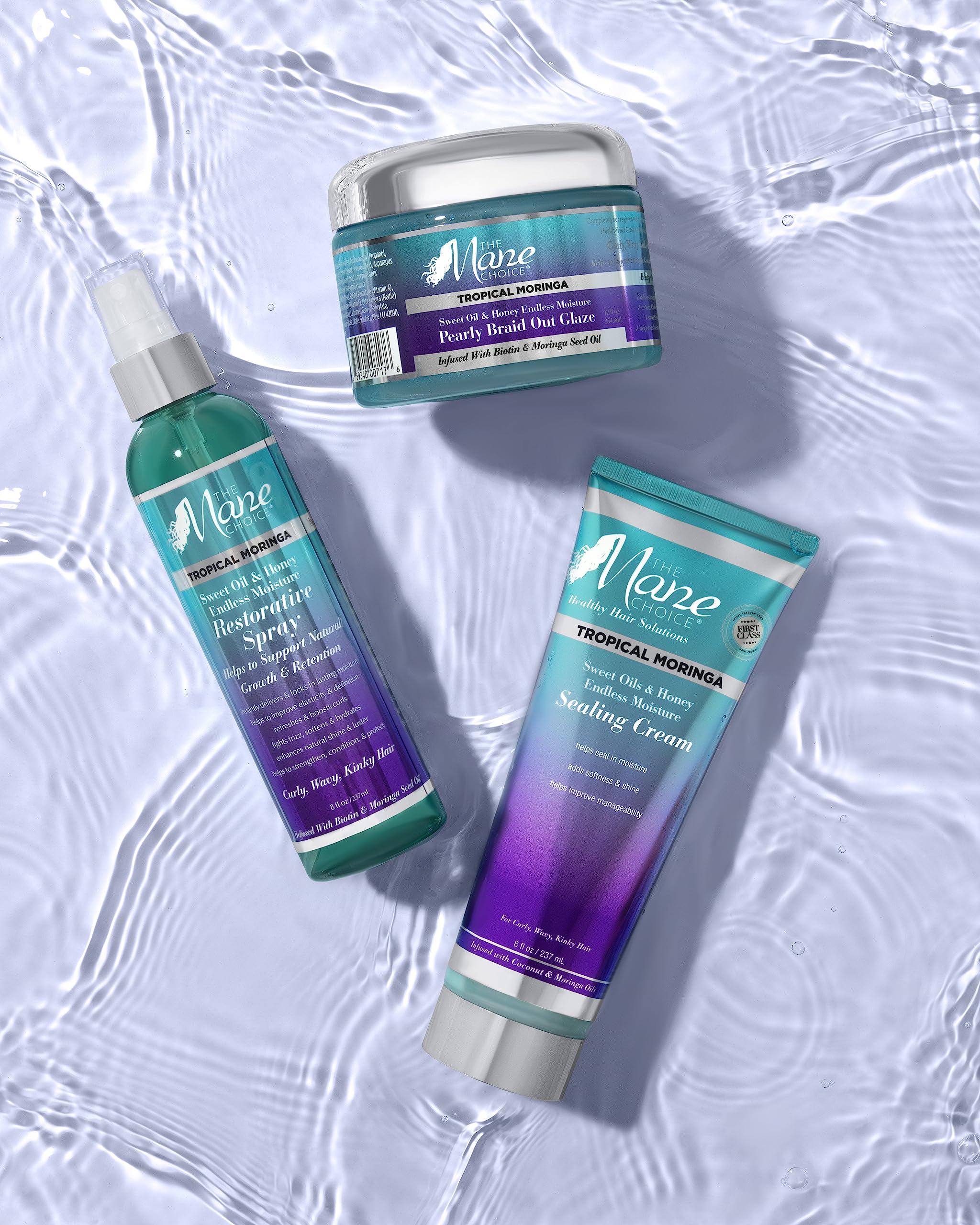 The Mane Choice daily-use formula is ideal for curly, wavy, and kinky textures.