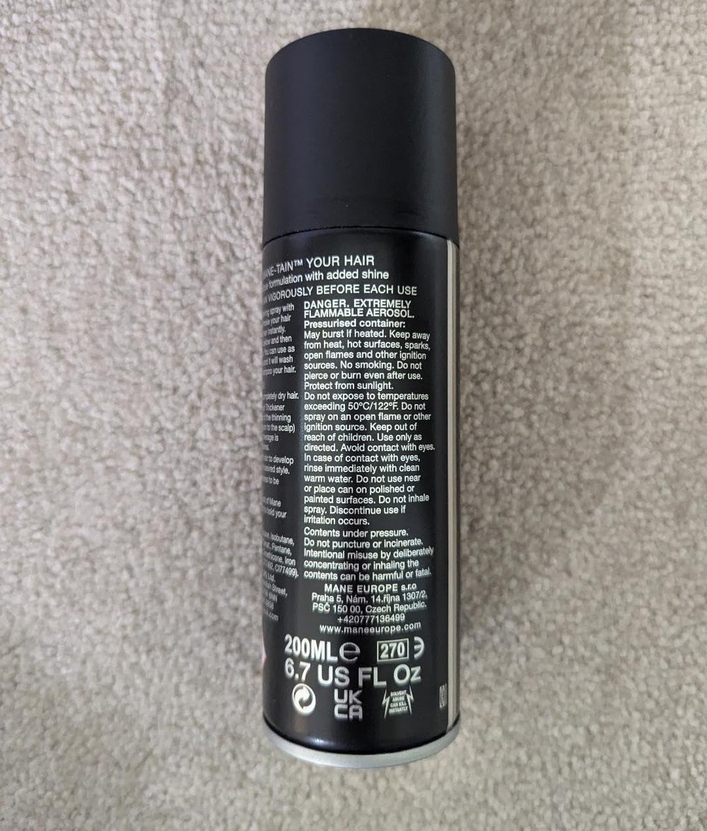MANE Thickening Spray with all-day hold and quick touch-up for thinning hair