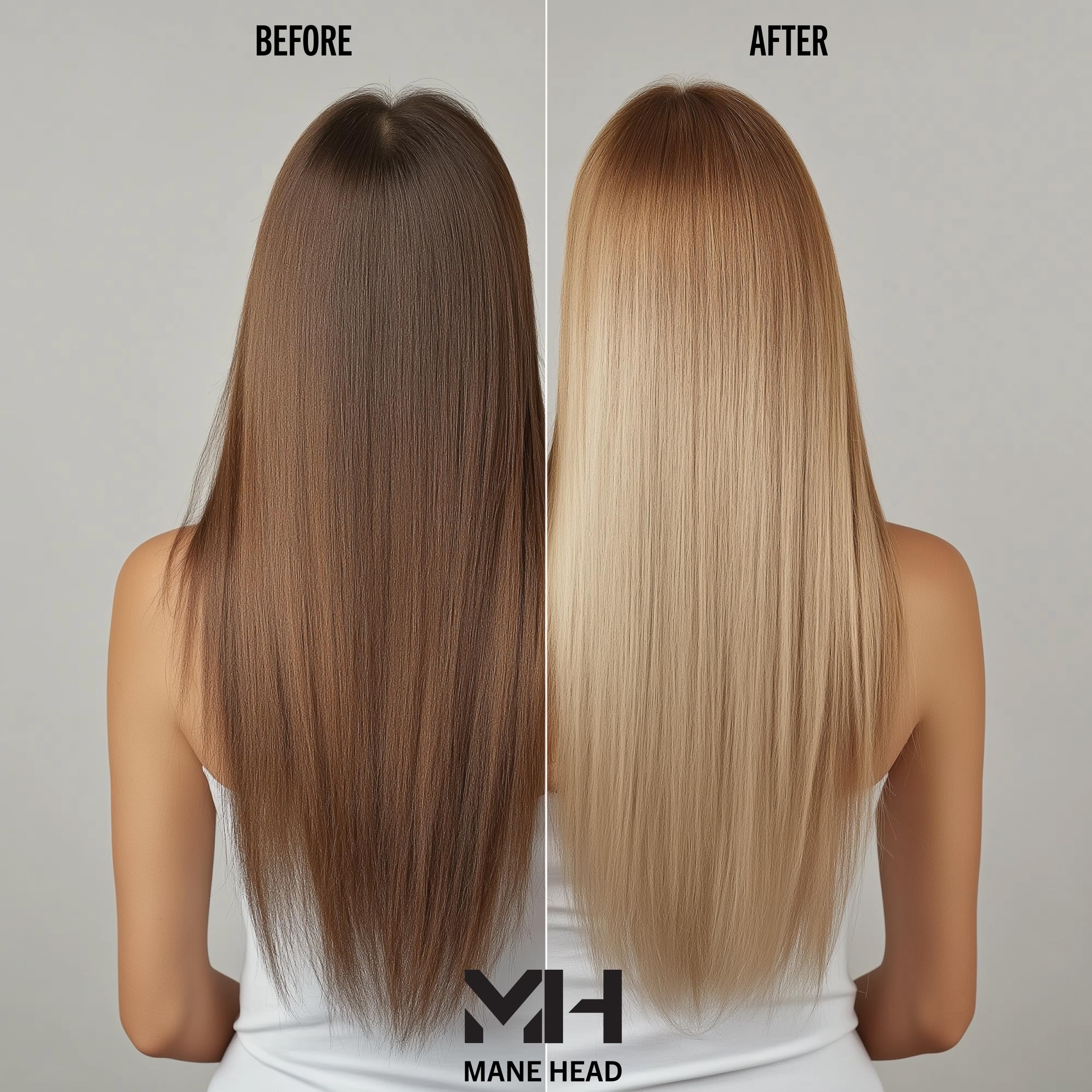 MANE HEAD blue premium bleach powder dust-free formula supports clean, mess-free at-home lightening.