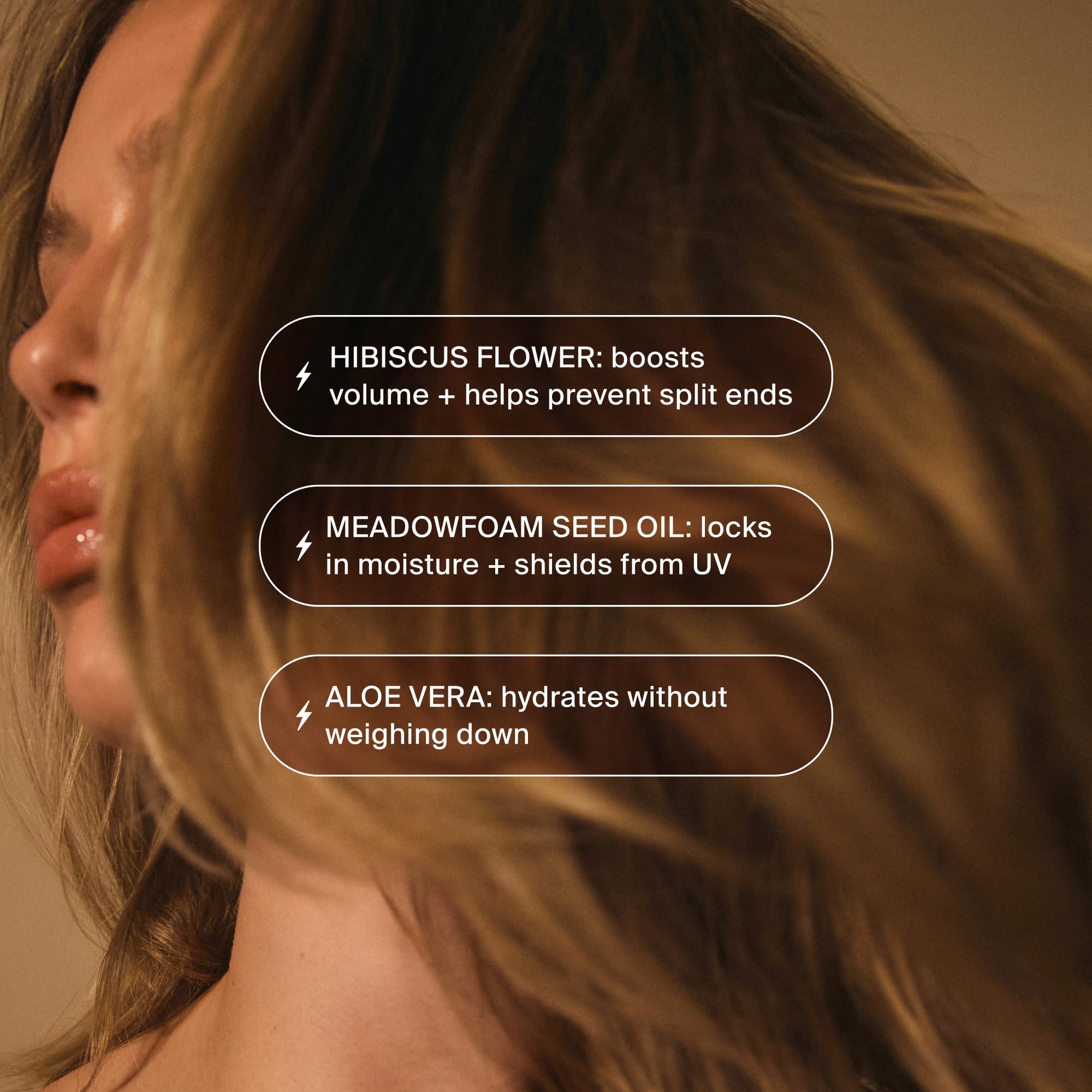 MANE IVY Hair Elixir Serum on damp hair ready for blowouts