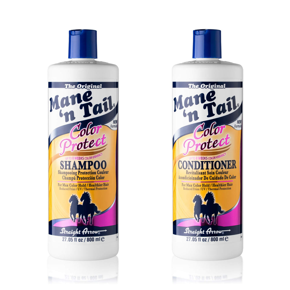 Mane 'n Tail Color Protect shampoo bottle preserves color and shine.