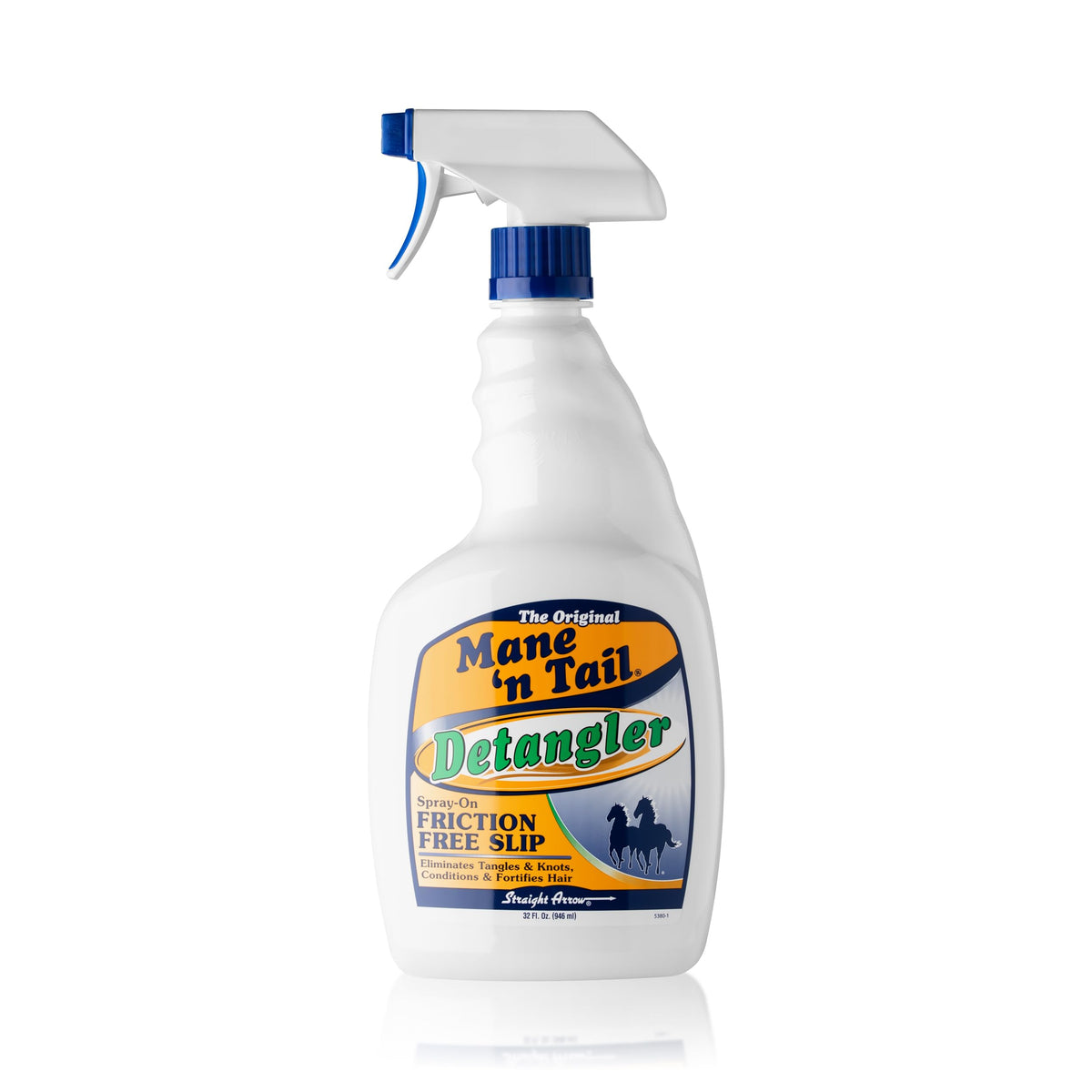 Mane 'n Tail Detangler bottle pour provides slip for easier detangling.
