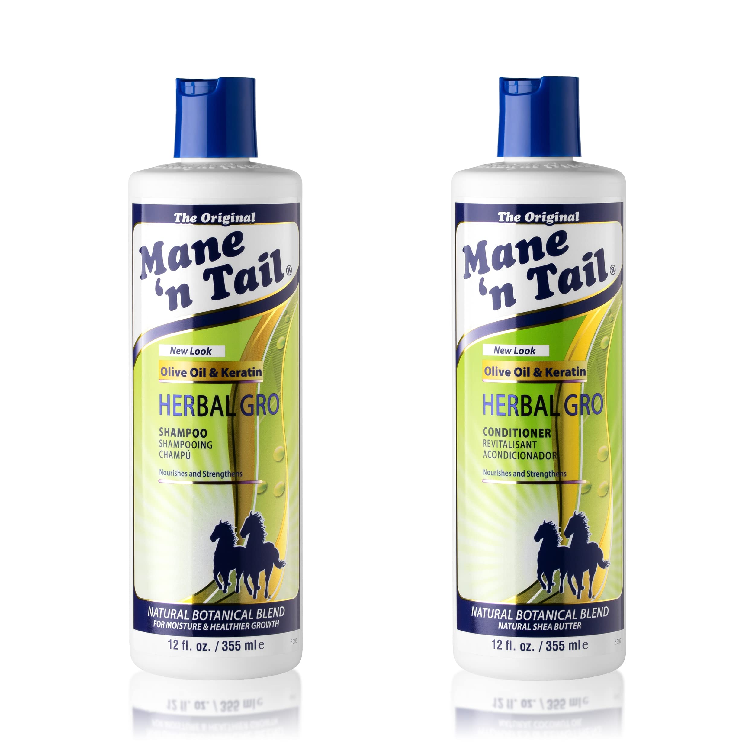 Mane 'n Tail Herbal Gro Shampoo bottle for gentle cleansing and healthy-looking hair
