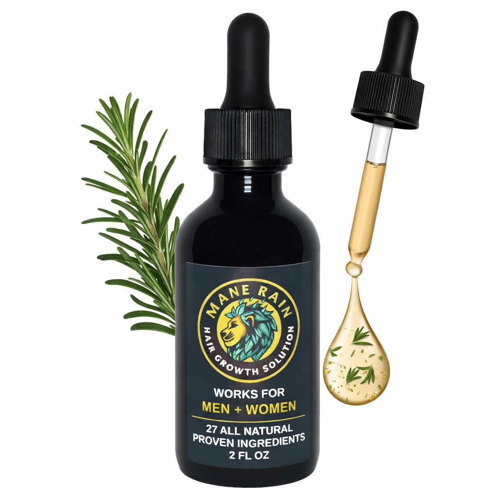 Mane Rain hair growth bottle, natural scalp nourishment for healthier hair