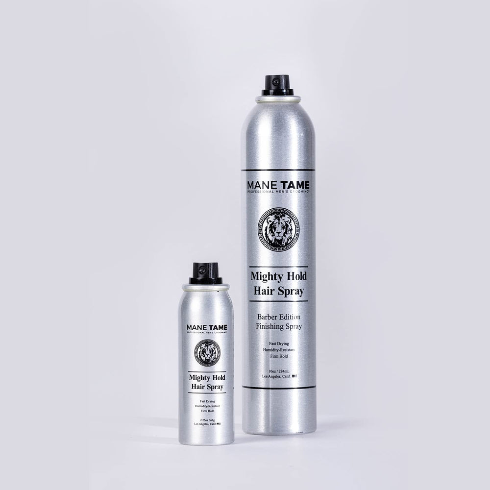 Mane Tame Quick-dry spray mist delivers instant set without stiffness.