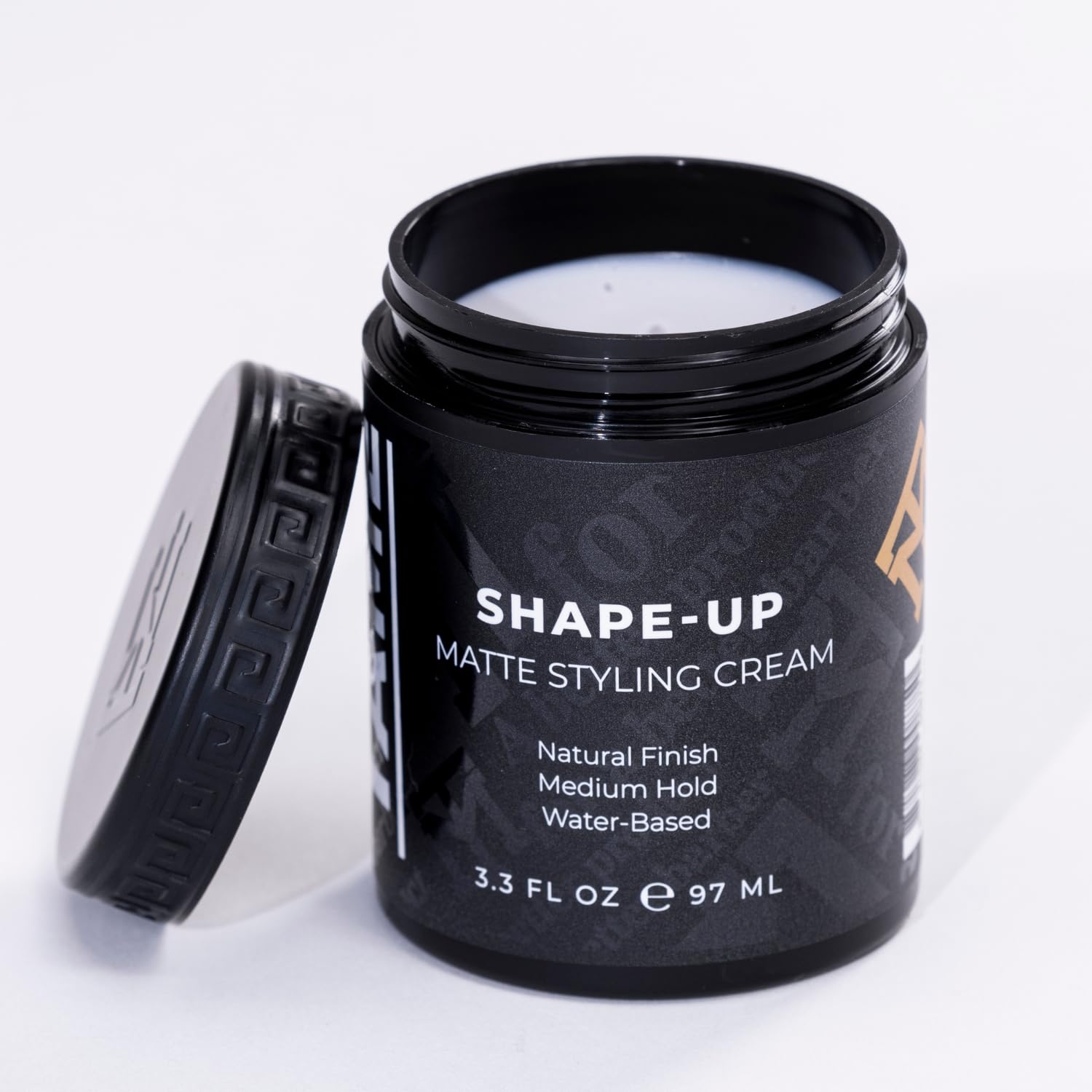 Mane Tame Shape-Up Matte Styling Cream close-up emphasizes clean formula.