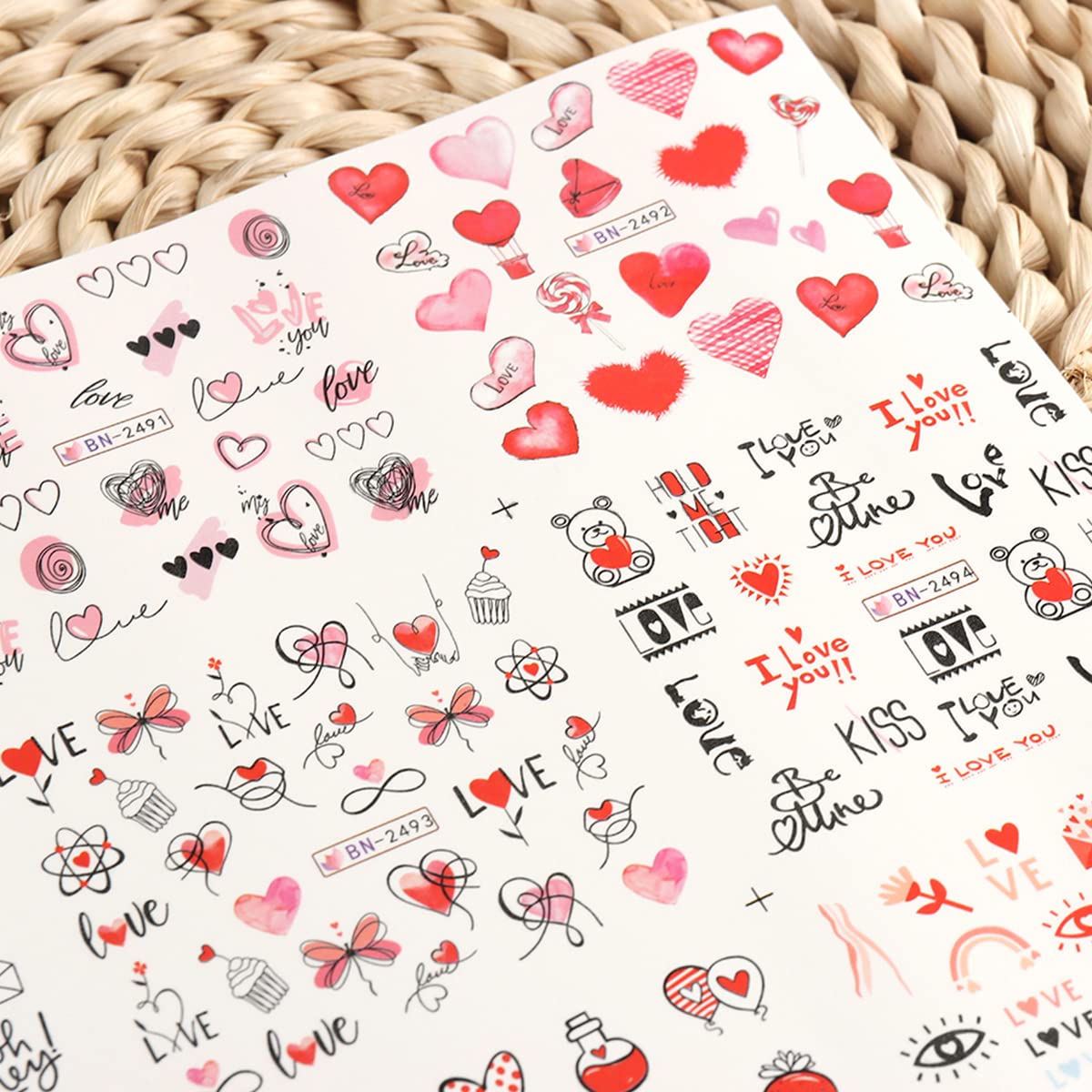 Mangoit Valentine’s decals demonstrating easy application and long-lasting finish.