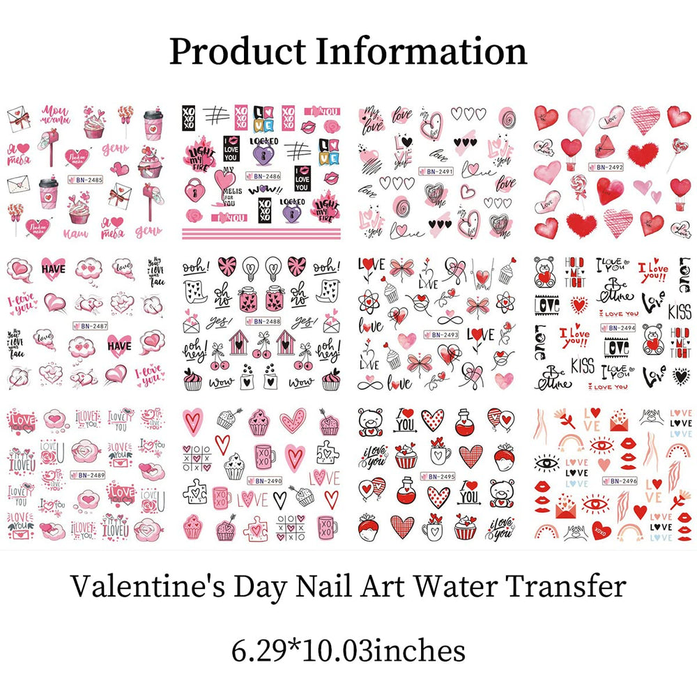 Mangoit nail stickers set includes twelve designs for versatile looks.