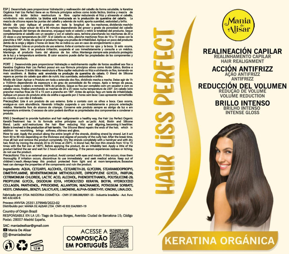Mania de Alisar anti-residue shampoo included with kit