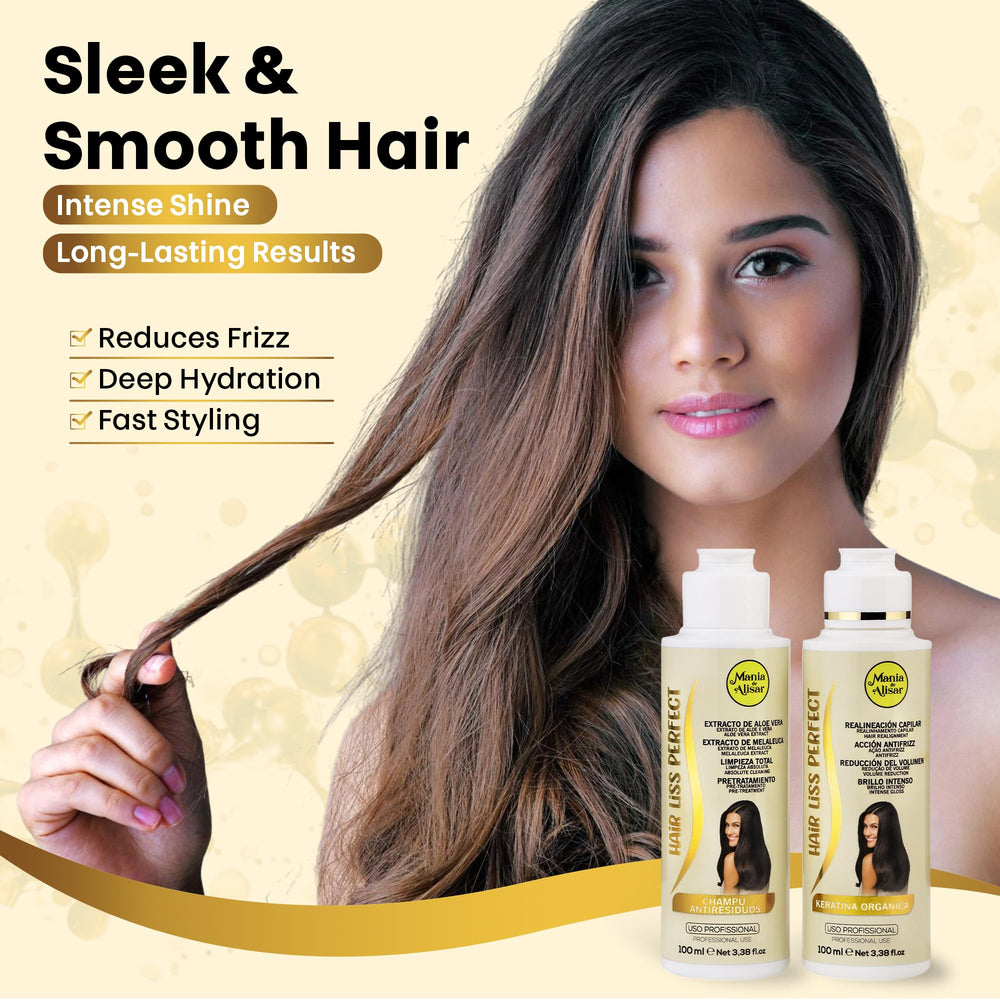 Mania de Alisar ingredients lactic acid for balanced moisture