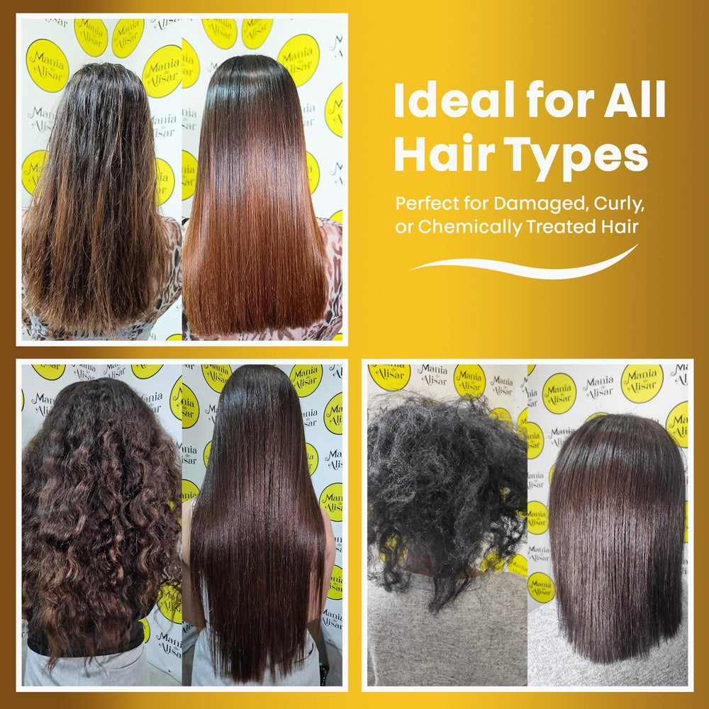 Mania de Alisar Hair Liss Perfect 1000 ml bottle on shelf highlights value.
