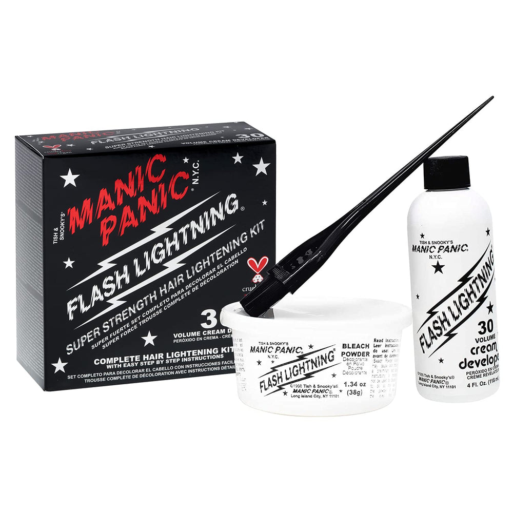 MANIC PANIC at-home kit included items for DIY lightening.