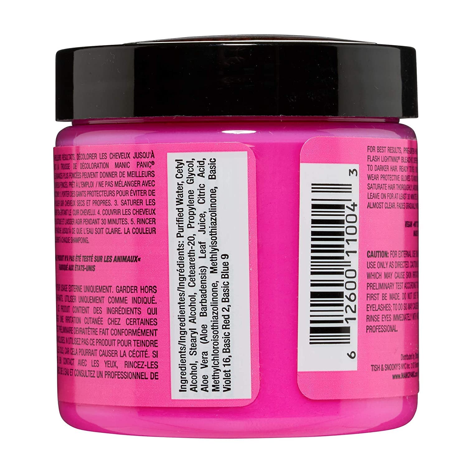 MANIC PANIC Cotton Candy Pink color swatch shows bright hue